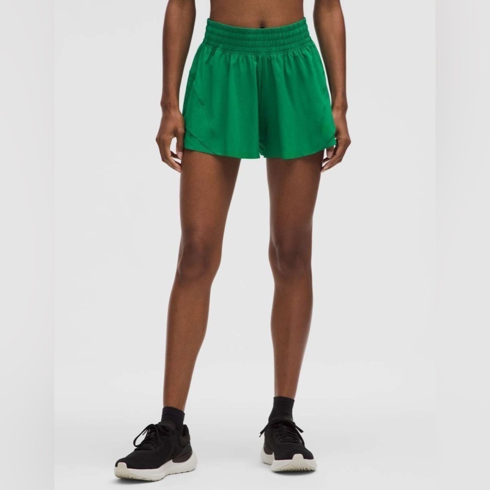NWT Lululemon Shake It Out High-Rise Running Short 2.5" Raceway Green XXXS